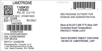 Label (29300 113 05 Lamotrigine 150mg 67046 749 30)